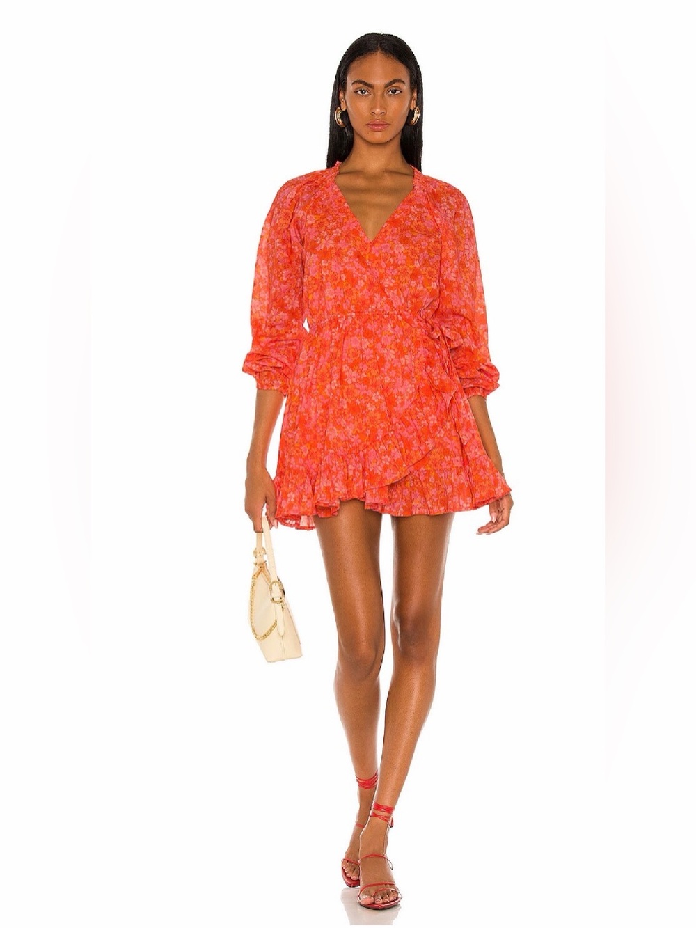 Lovers + Friends Floral Reston Wrap Dress